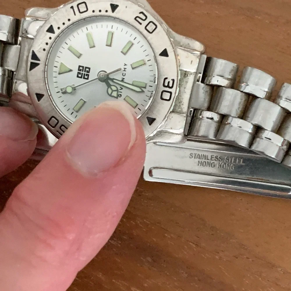 Givenchy Women's Silver Stainless Steel Bracelet Watch - Silver White Dial - Picture 3 of 8